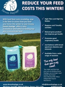 reduce horse feed costs devon haylage